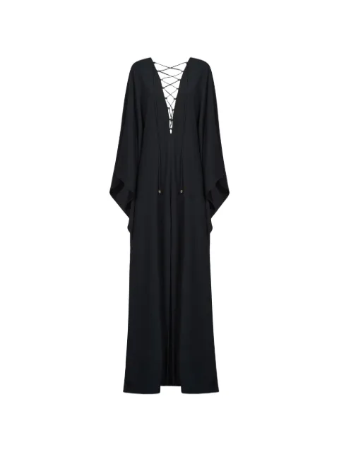 Taller Marmo Sahara lace-up kaftan dress
