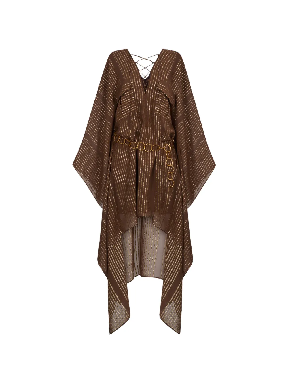 Taller Marmo Mojave lace-up kaftan dress · OS