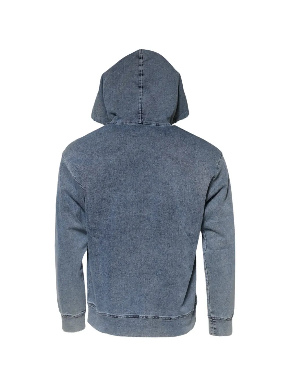 Dolce & Gabbana grafische print denim hoodie Blauw