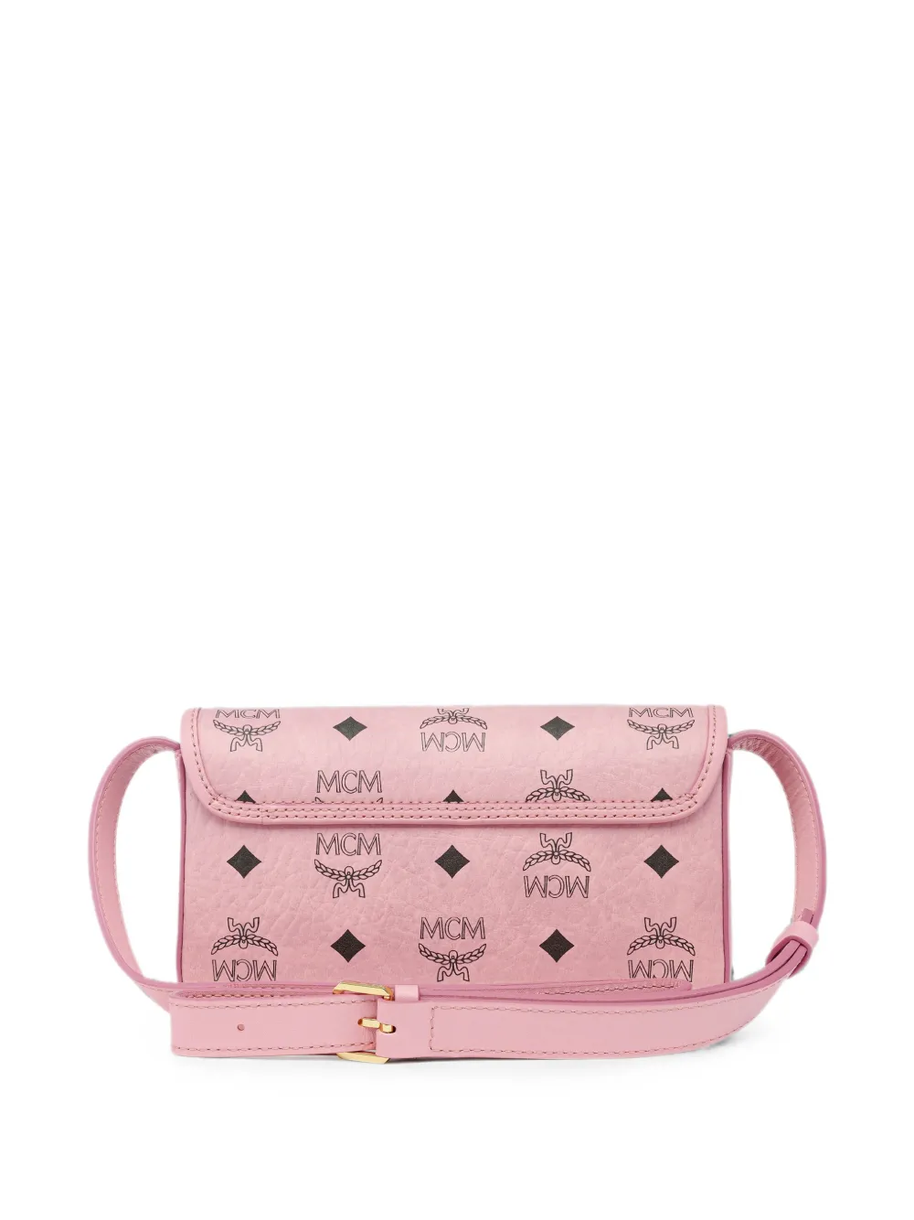 MCM Aren Visetos medium schoudertas Roze