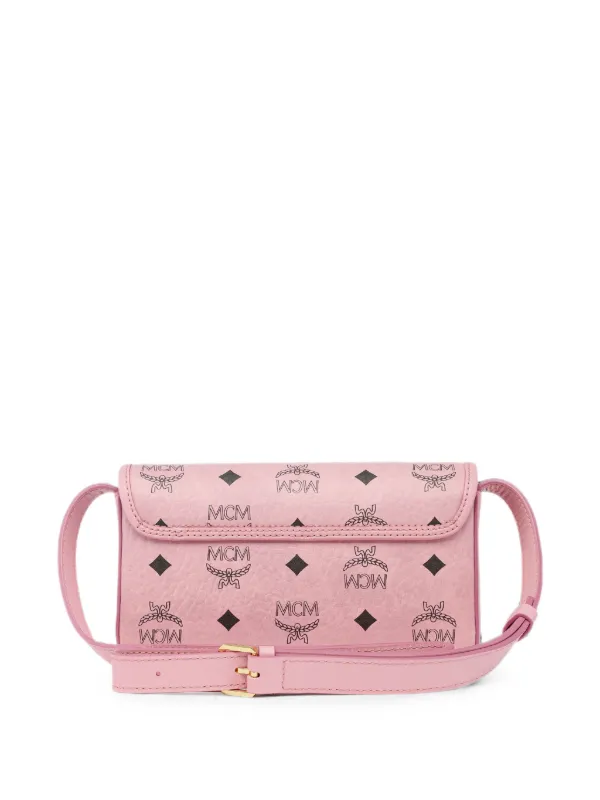MCM Aren Visetos ショルダーバッグ M | ピンク | FARFETCH JP