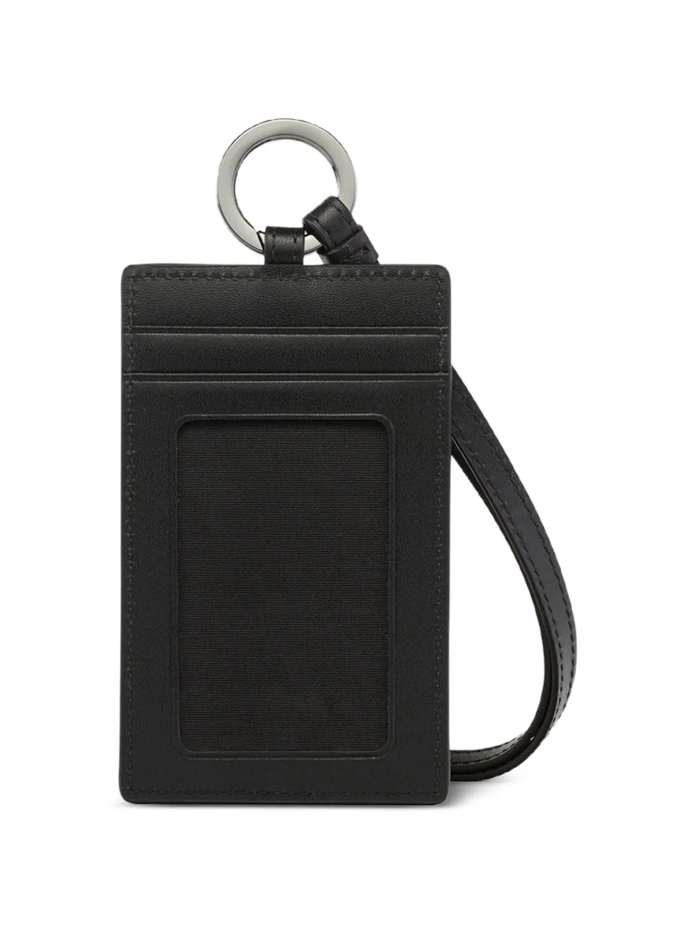 MCM Pasjeshouder met monogram-reliëf en sleutelkoord Zwart