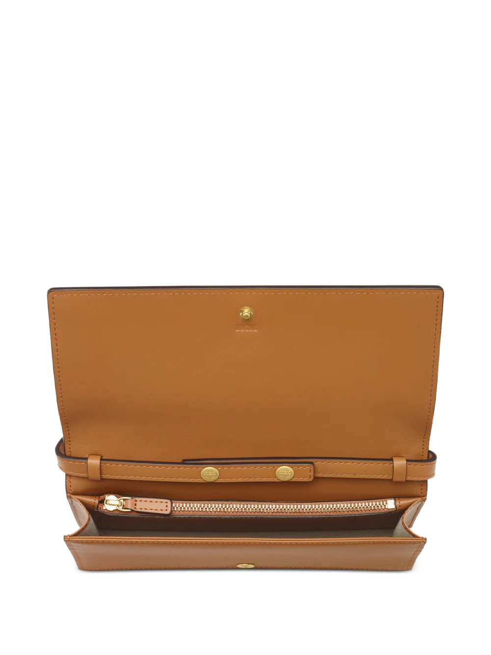 MCM Pina Visetos grote schoudertas met studs Bruin