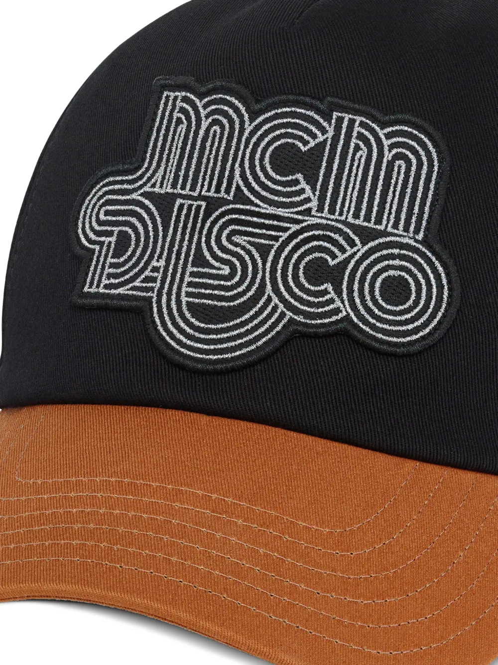 MCM Disco pet met geborduurd logo Zwart