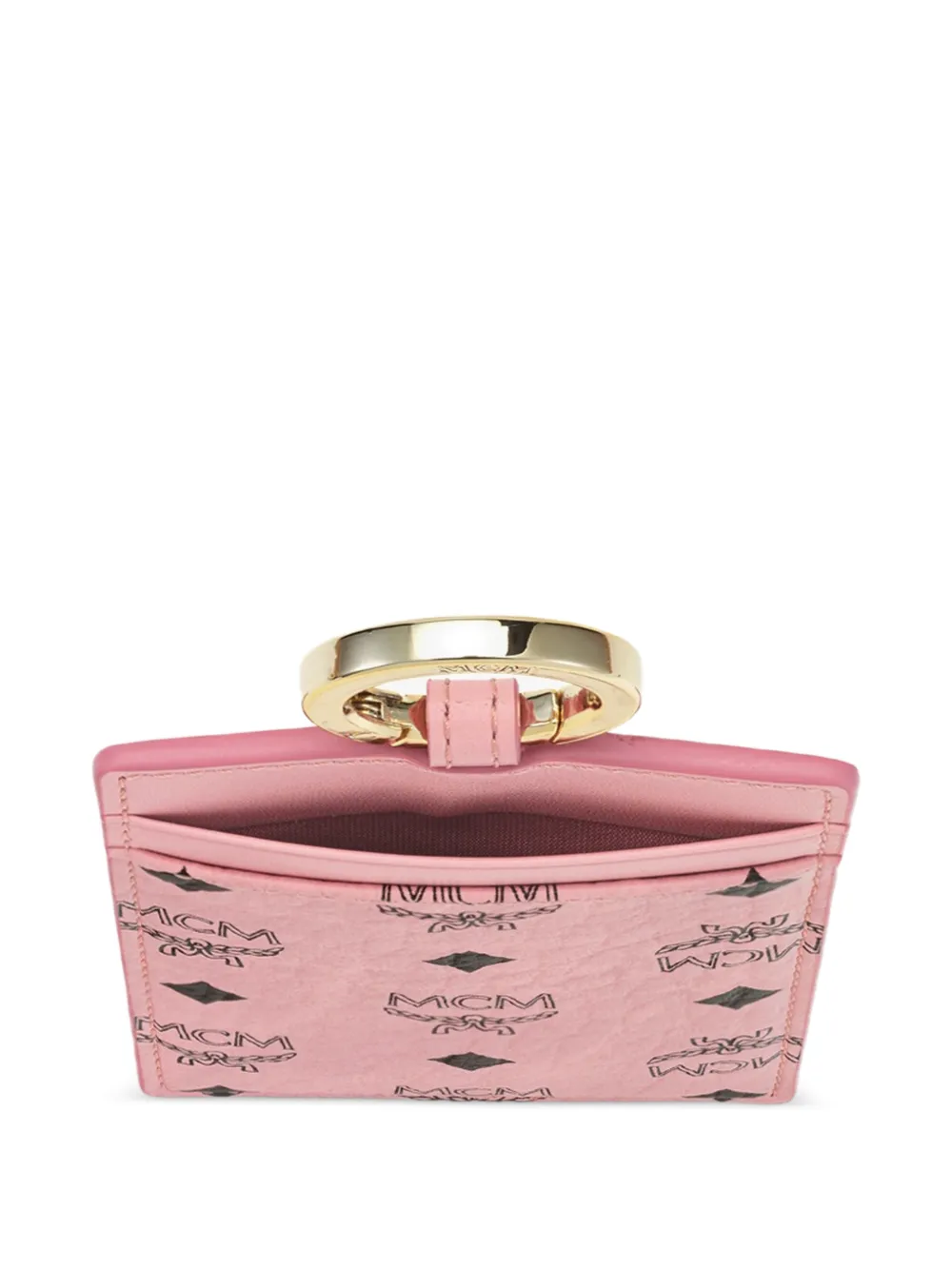 MCM Visetos pasjeshouder met koord Roze
