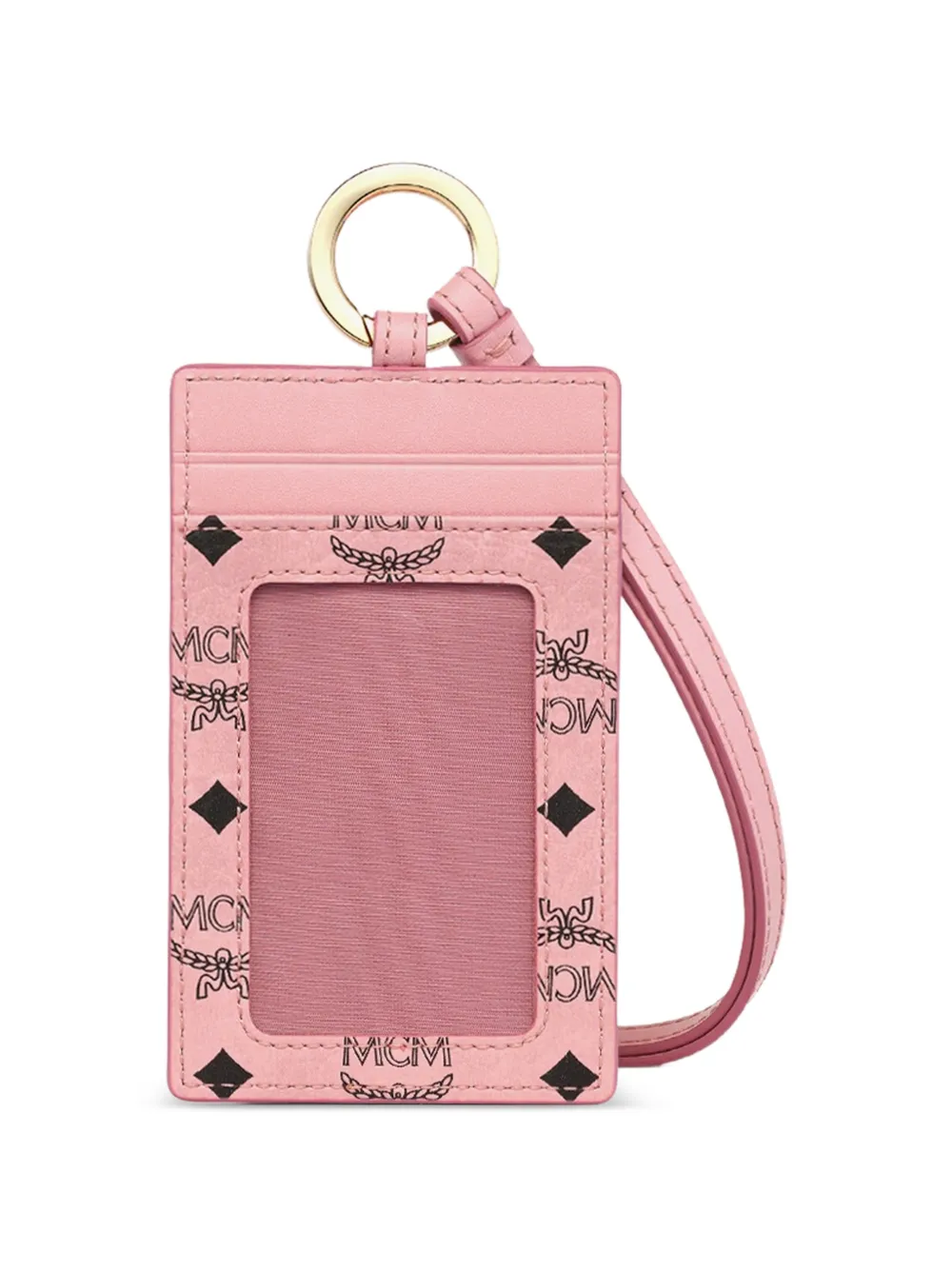 MCM Visetos pasjeshouder met koord Roze