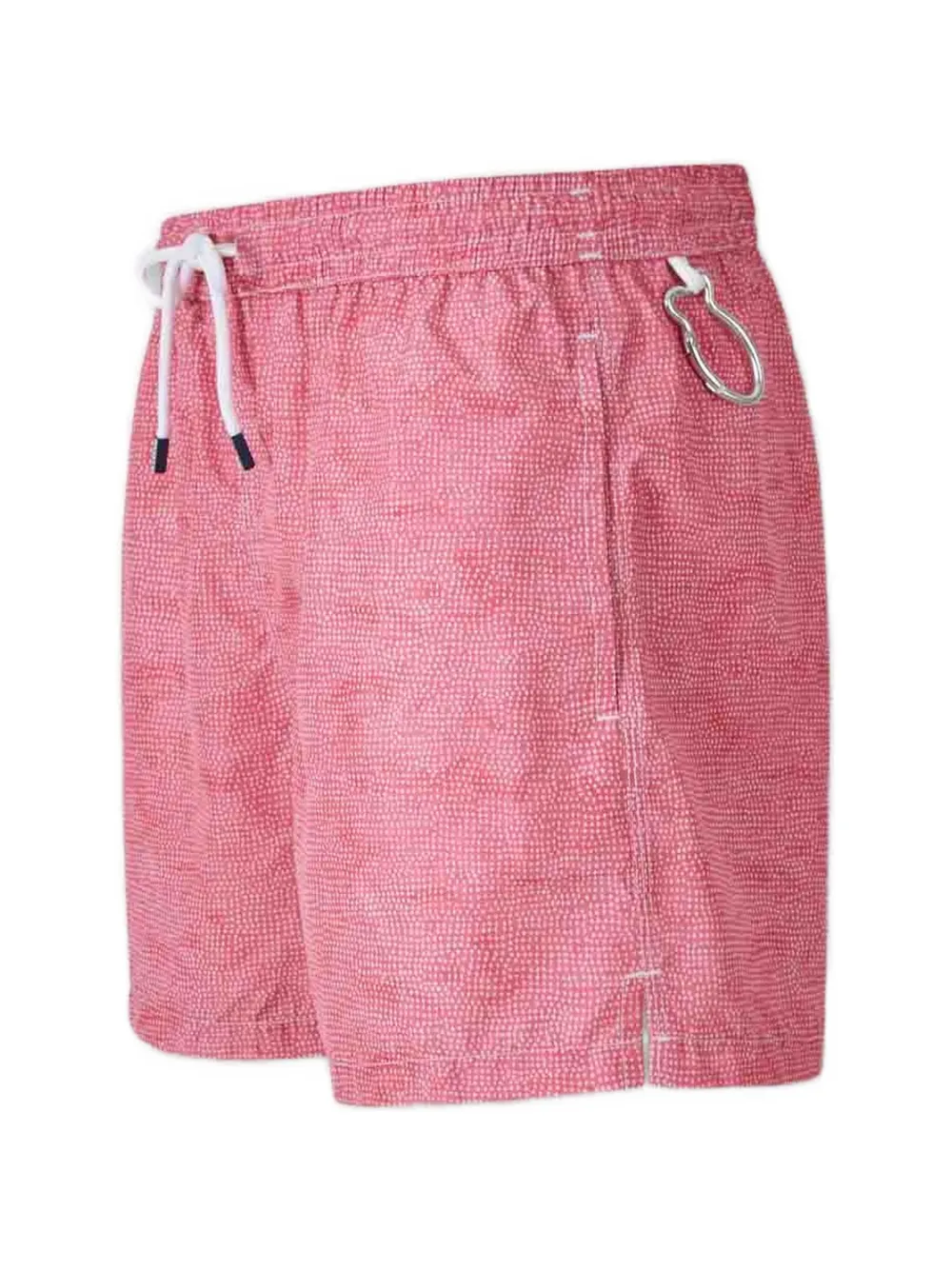  Fedeli Madeira Cross-print Swim Shorts - Rosso 