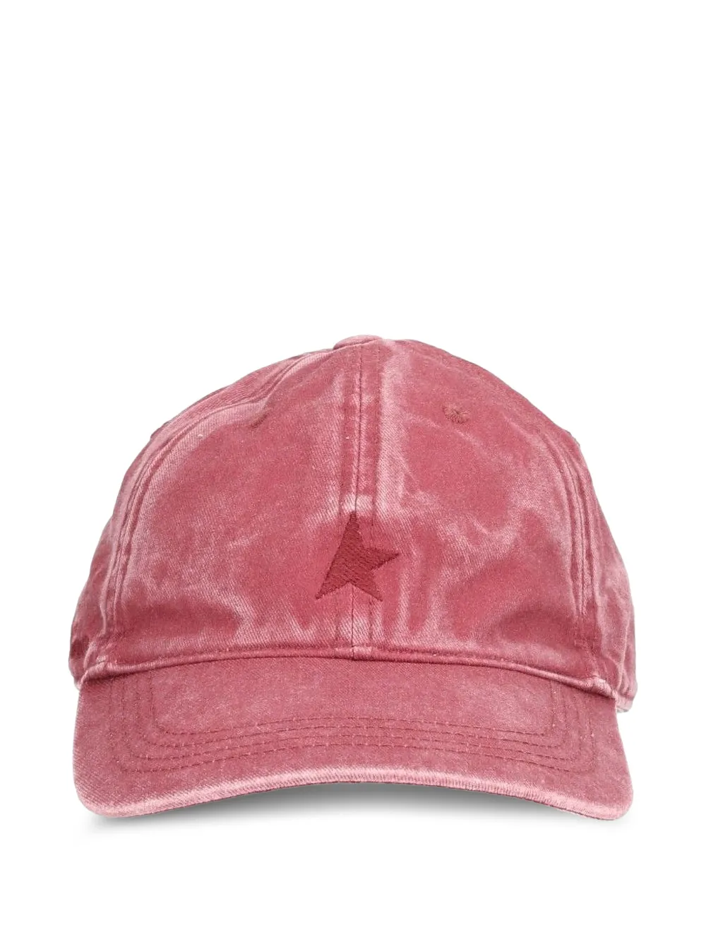 Golden Goose Journey star-embroidered baseball cap - Rosa