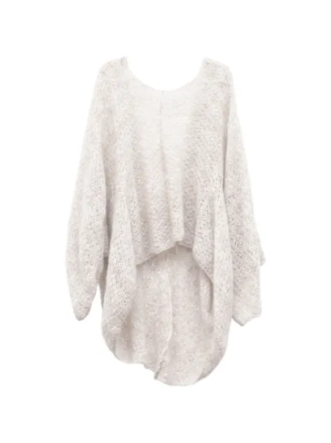 YANGKEHAN pointelle-knit bow-detail sweater