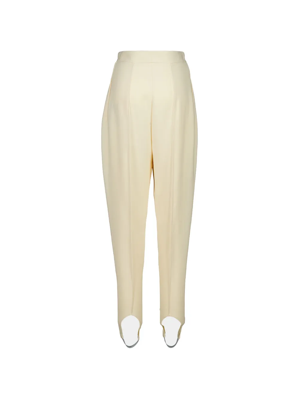 Stella McCartney Broek met toelopende pijpen en bandjes Beige