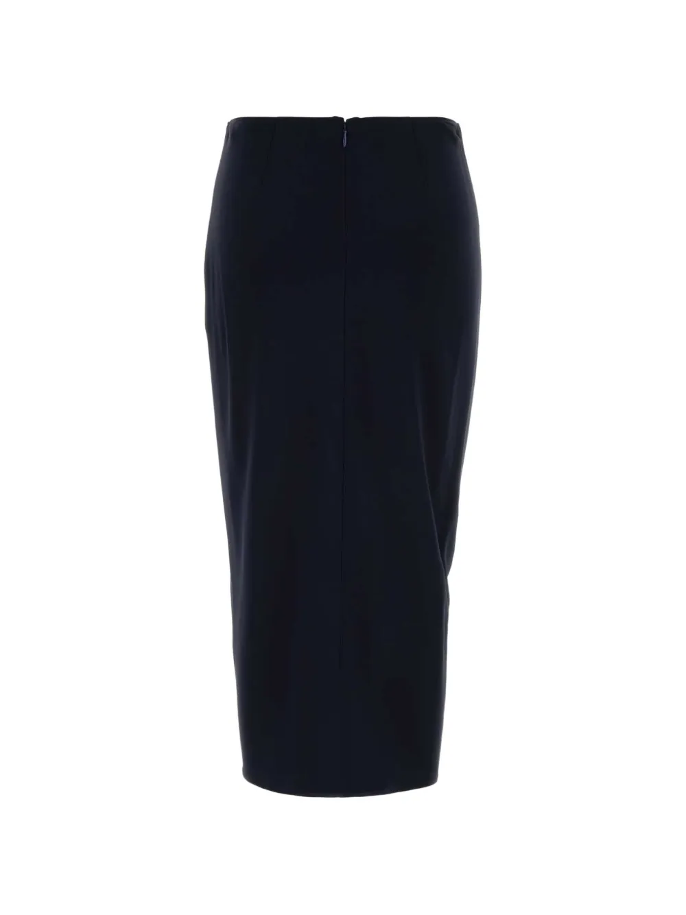 Stella McCartney Gedrapeerde midi-wikkelrok Blauw