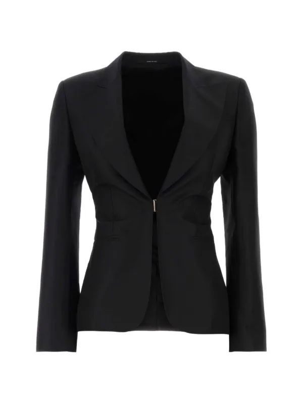 Gucci Fine Silk Faille Jacket in Black