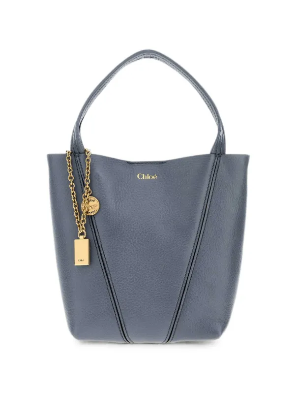 Chloé Spin Small Tote Bag in Blue