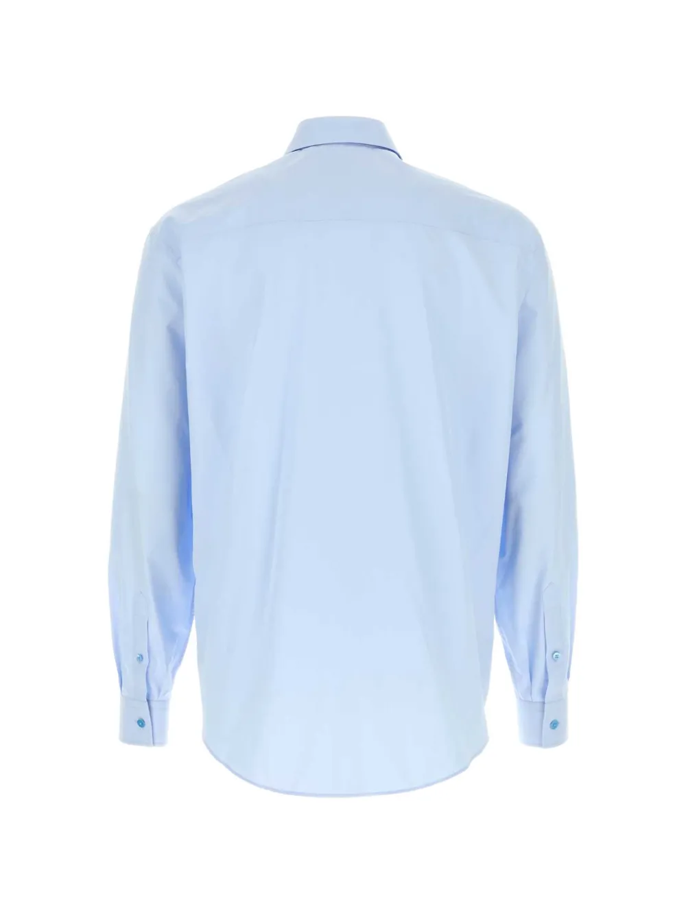 FENDI katoenen overhemd met afwerking Blauw