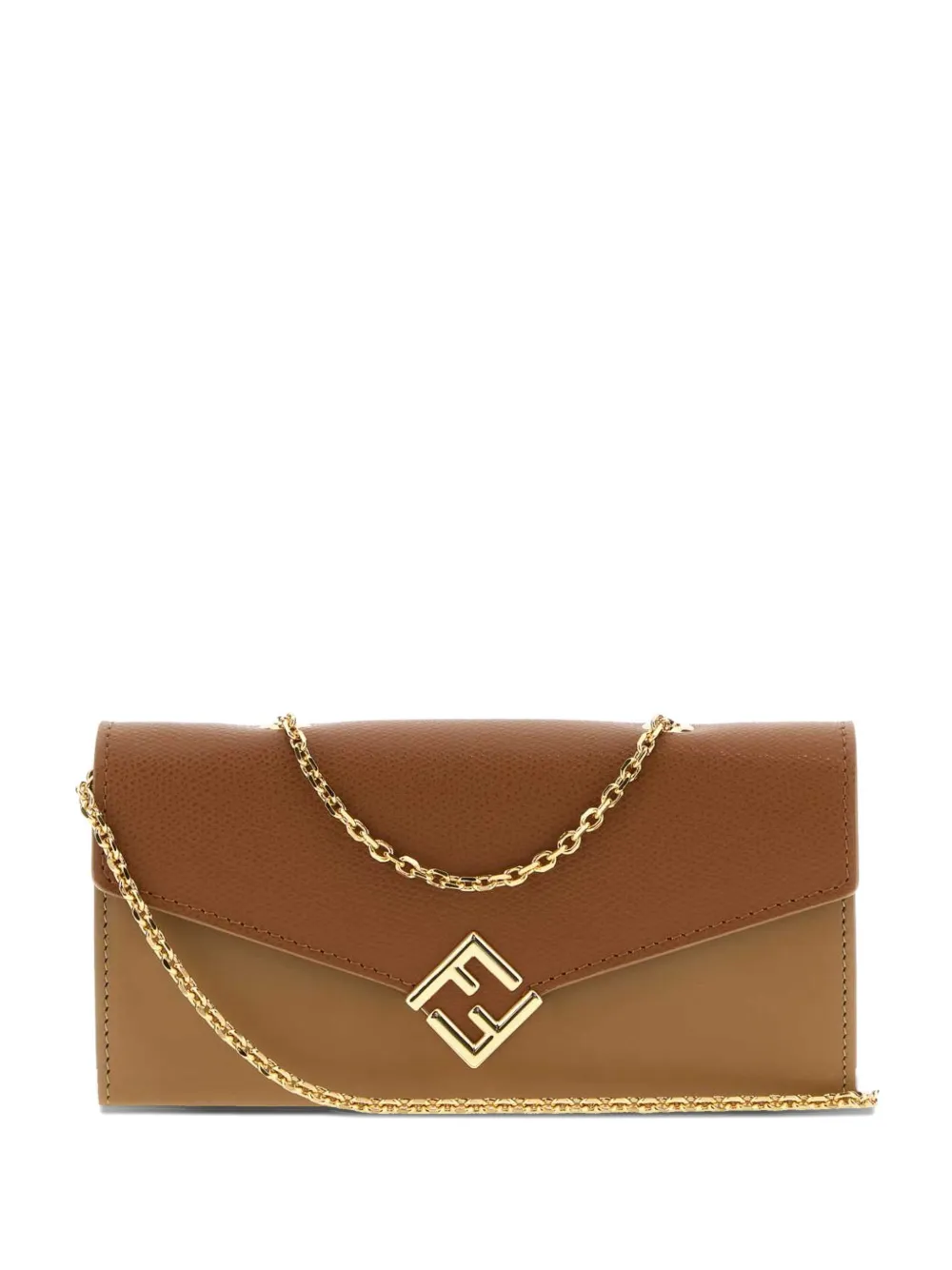 FENDI FF Diamonds leather wallet - Toni neutri