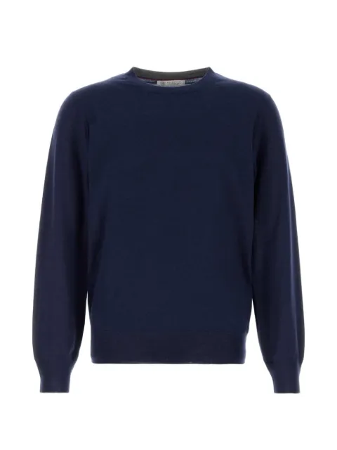 Brunello Cucinelli crew-neck ribbed-trim sweater