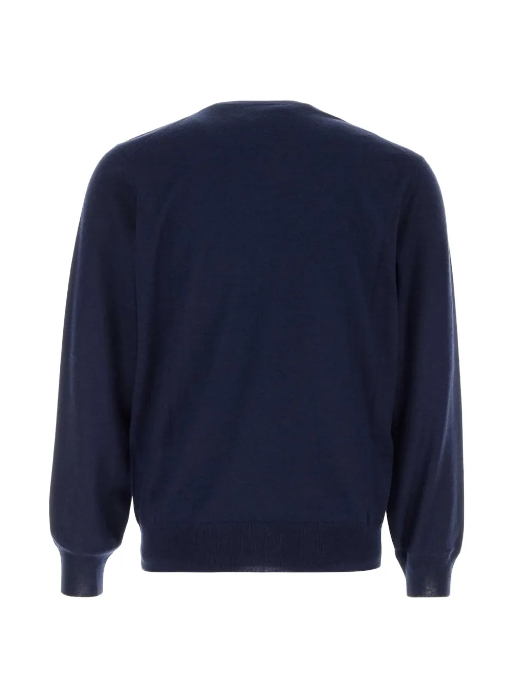 Brunello Cucinelli Trui met ronde hals en geribbelde afwerking Blauw