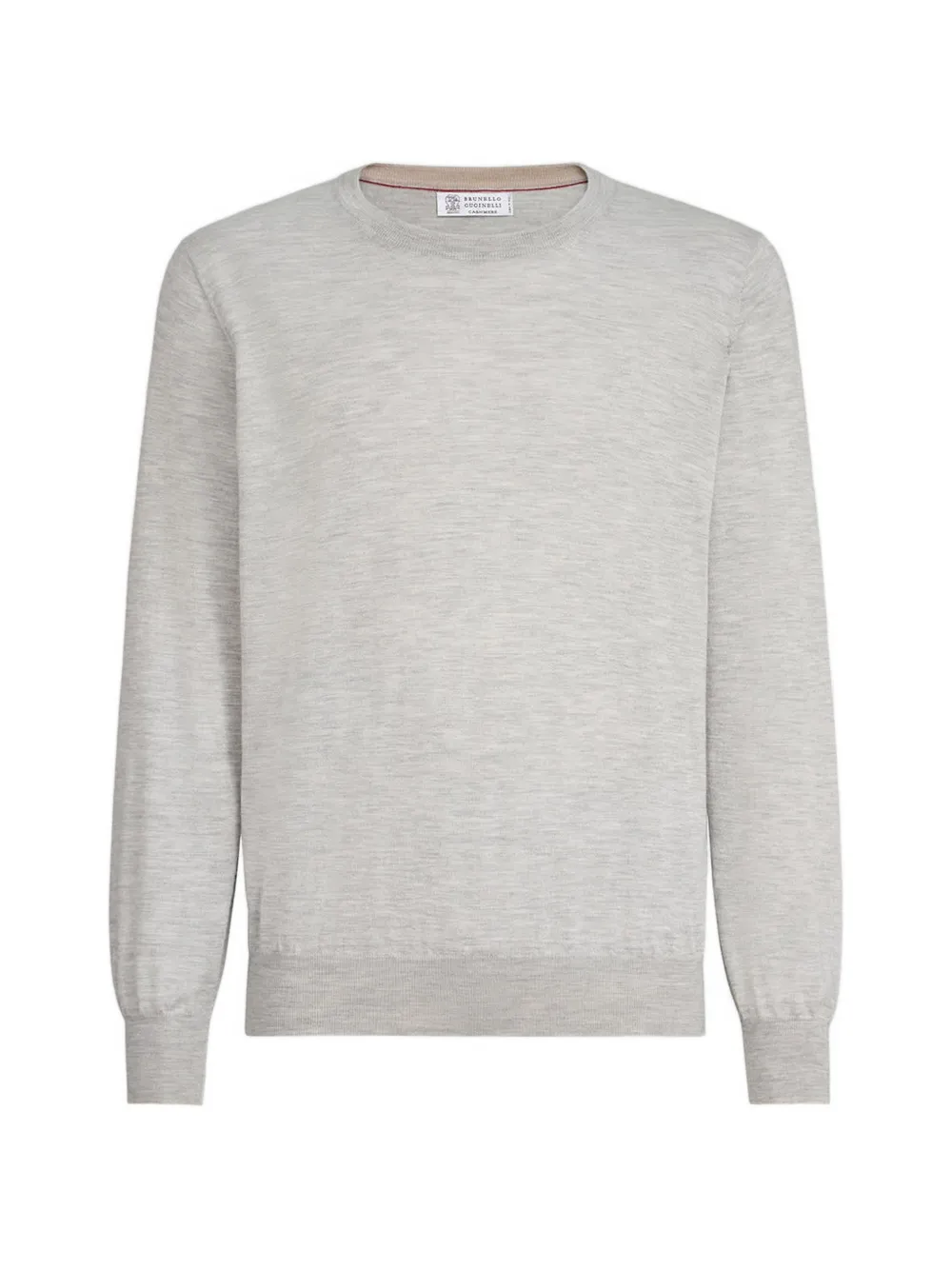 Brunello Cucinelli crew-neck ribbed-trim sweater - Blue