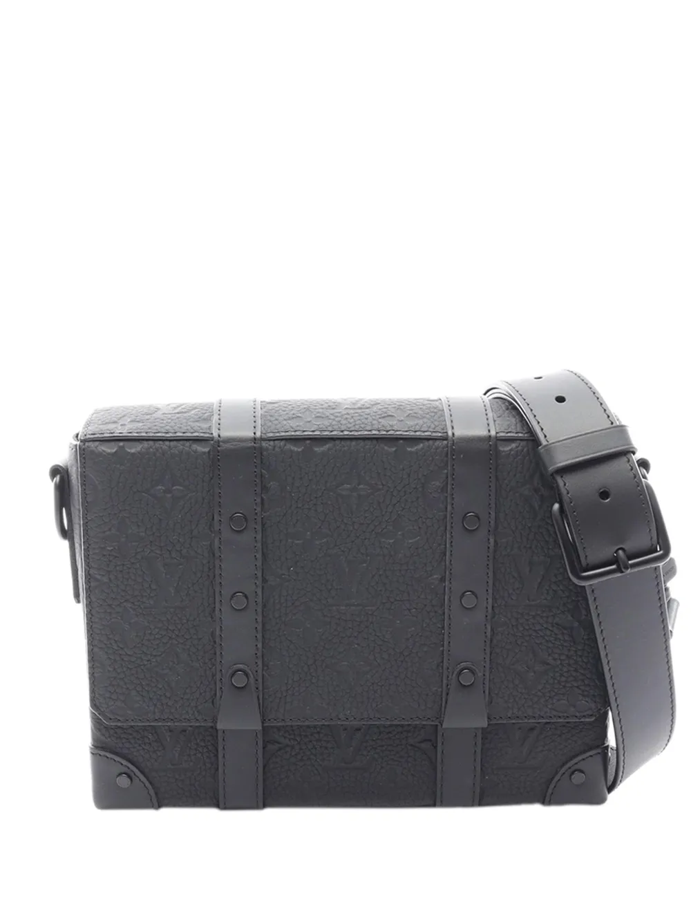 Louis Vuitton Pre-Owned 2021-2026 Monogram Taurillon Trunk Messenger PM crossbody bag - Schwarz