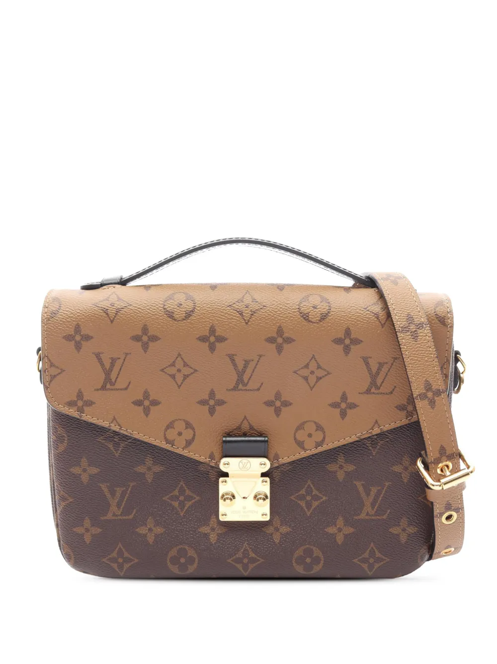 Louis Vuitton Pre-Owned 2019 Monogram Reverse Pochette Metis satchel - Marrone