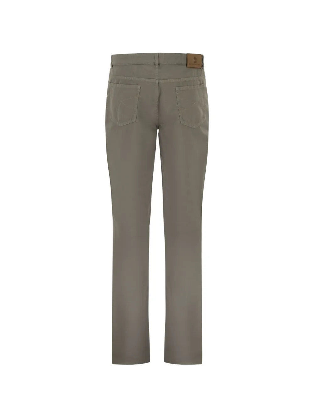Brunello Cucinelli Broek met vijf zakken en geverfd effect Grijs