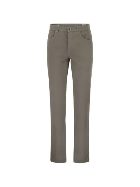 Brunello Cucinelli garment-dyed five-pocket trousers