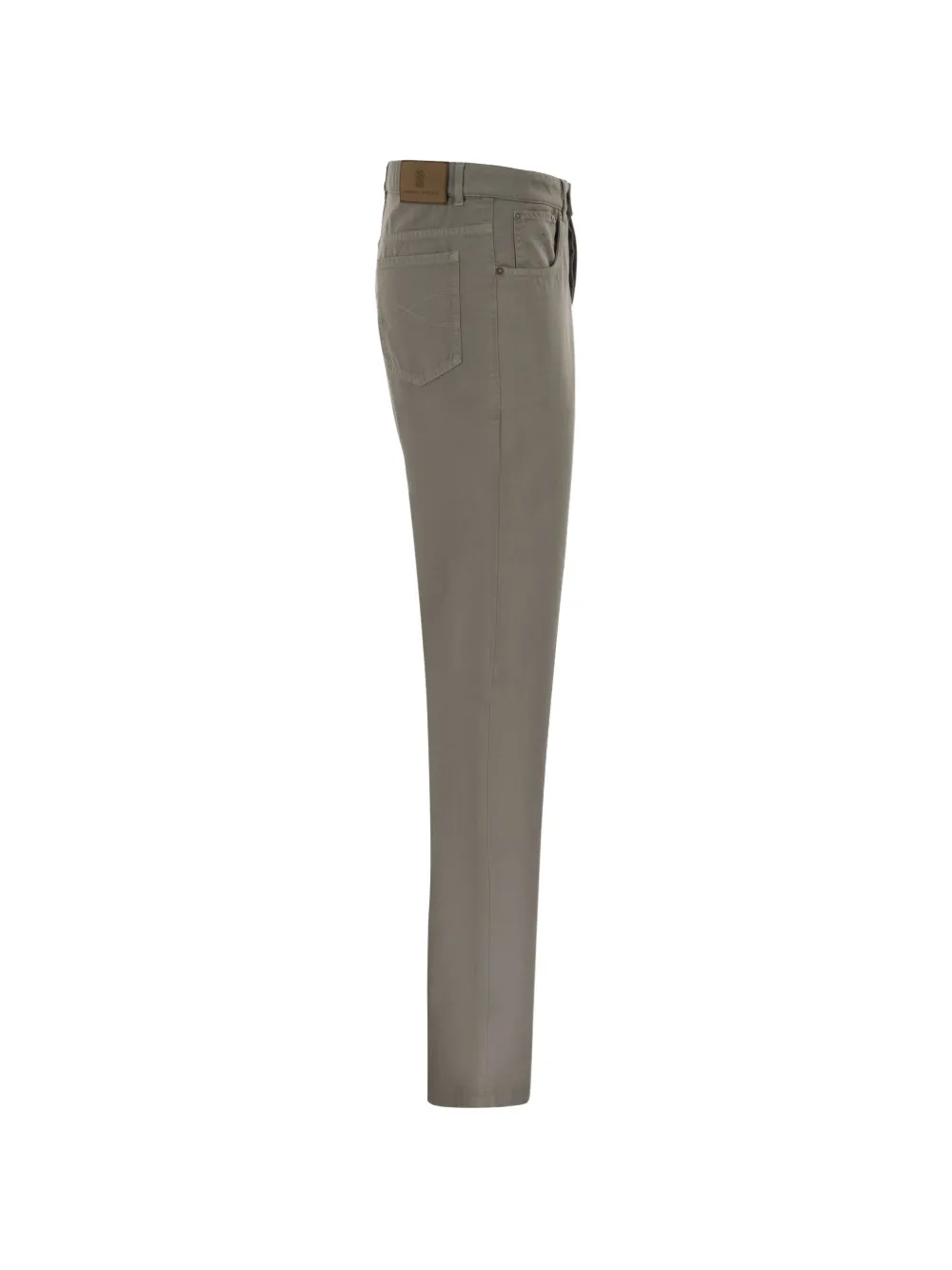 Brunello Cucinelli Broek met vijf zakken en geverfd effect Grijs