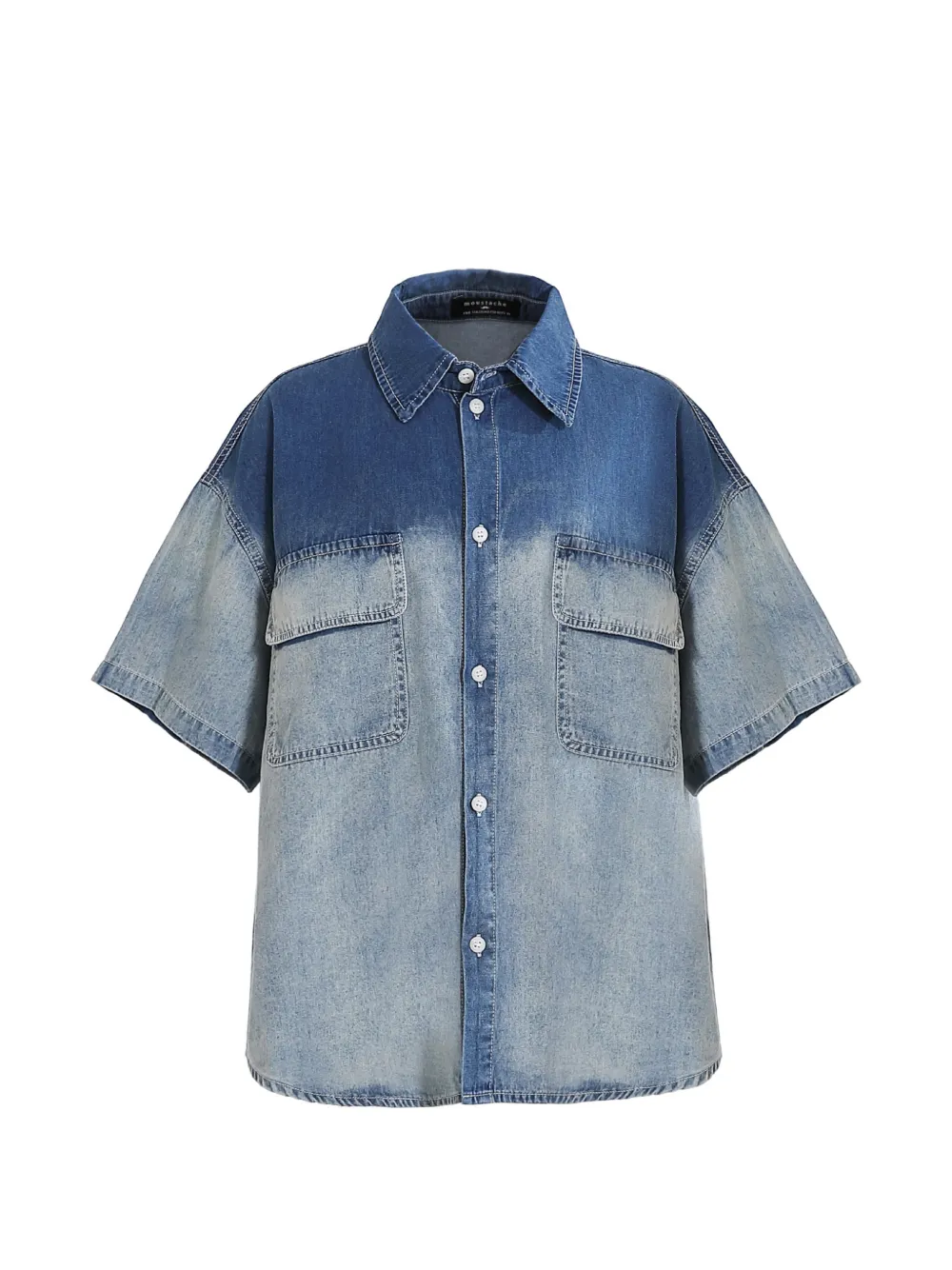 Moustache denim shirt - Blue