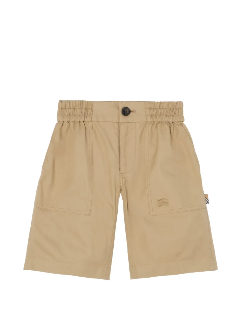 Burberry Kids Shorts cargo in twill di cotone - Toni neutri