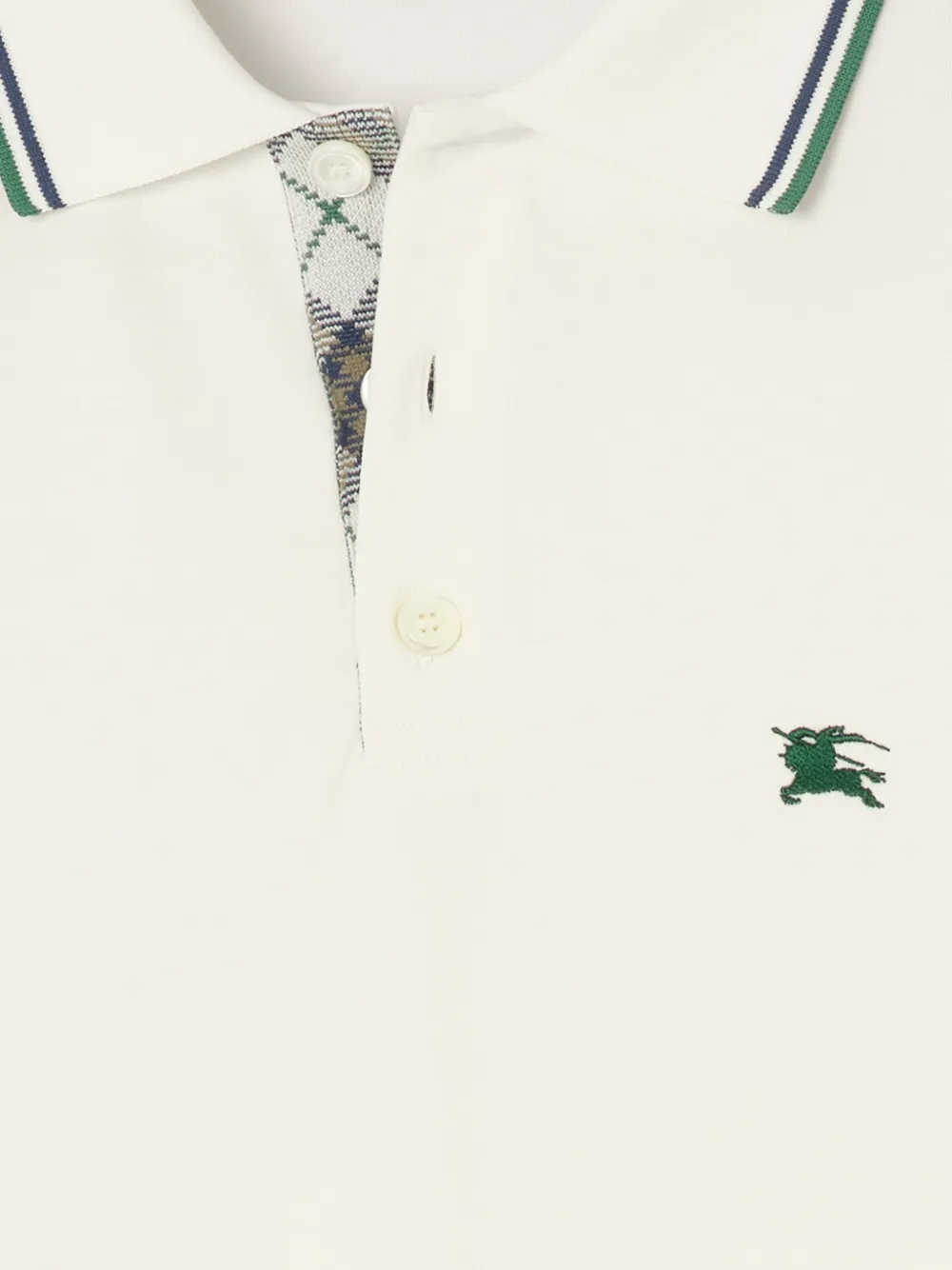 Burberry Poloshirt met EKD-borduurwerk Wit