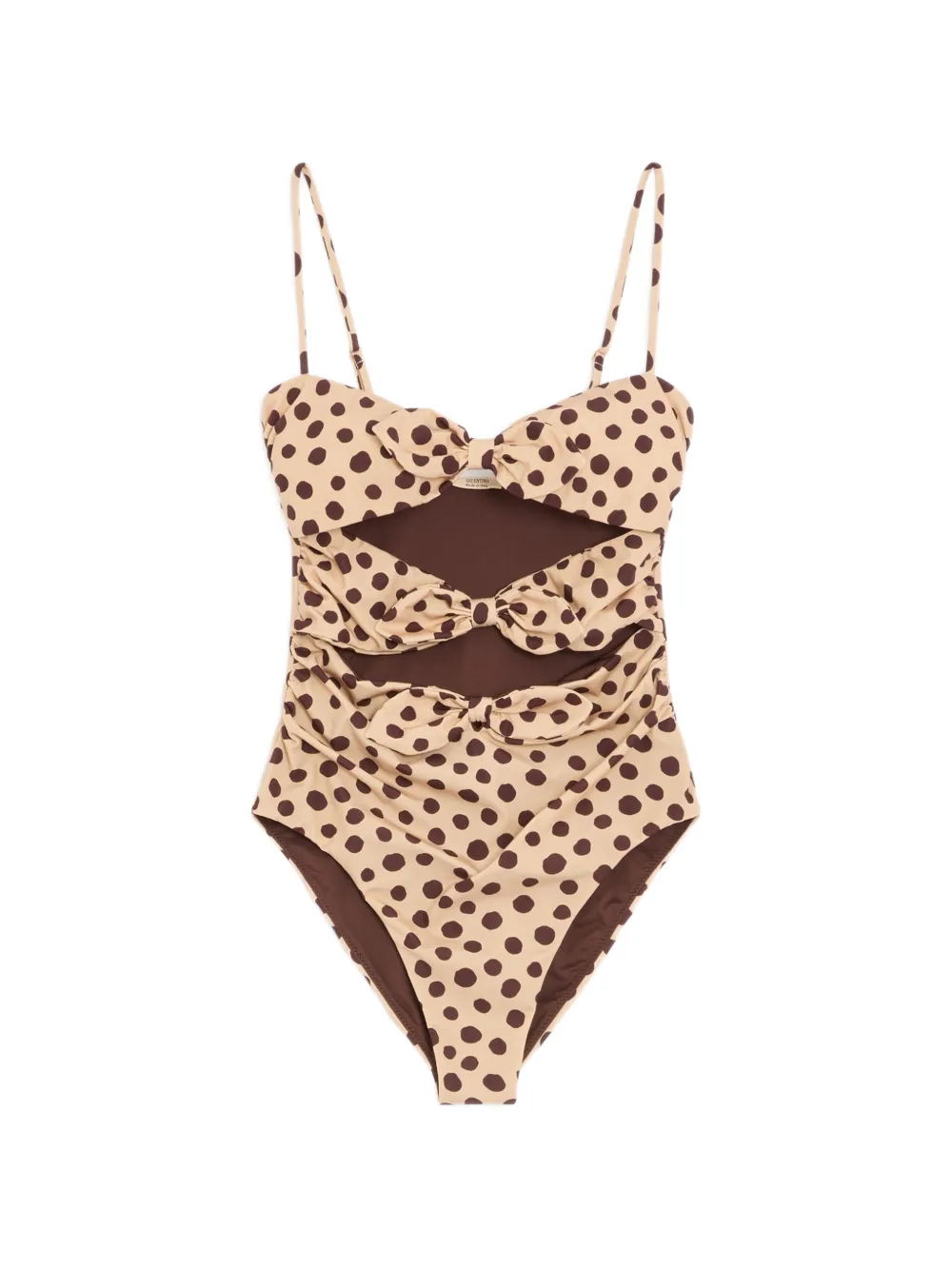 Valentino Garavani Costume da bagno a pois - Toni neutri