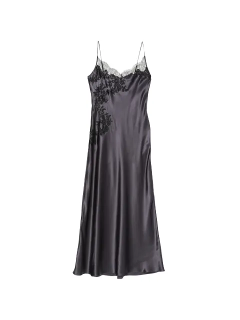 Carine Gilson lace-trim silk nightdress