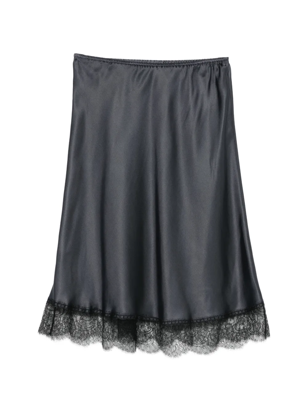 Carine Gilson Gonna con bordo di pizzo - Blu