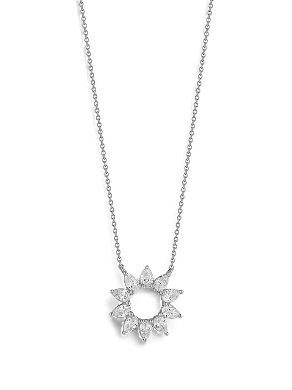Dana Rebecca Designs Taylor Elaine diamond flower necklace - Argento
