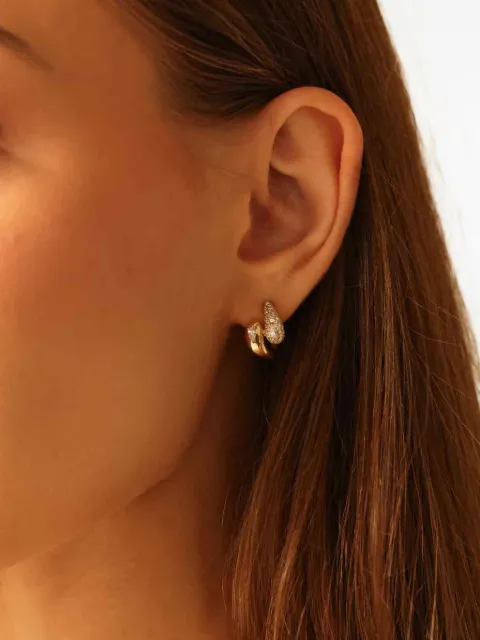 Dana Rebecca Designs Taylor Elaine diamond hoop earrings