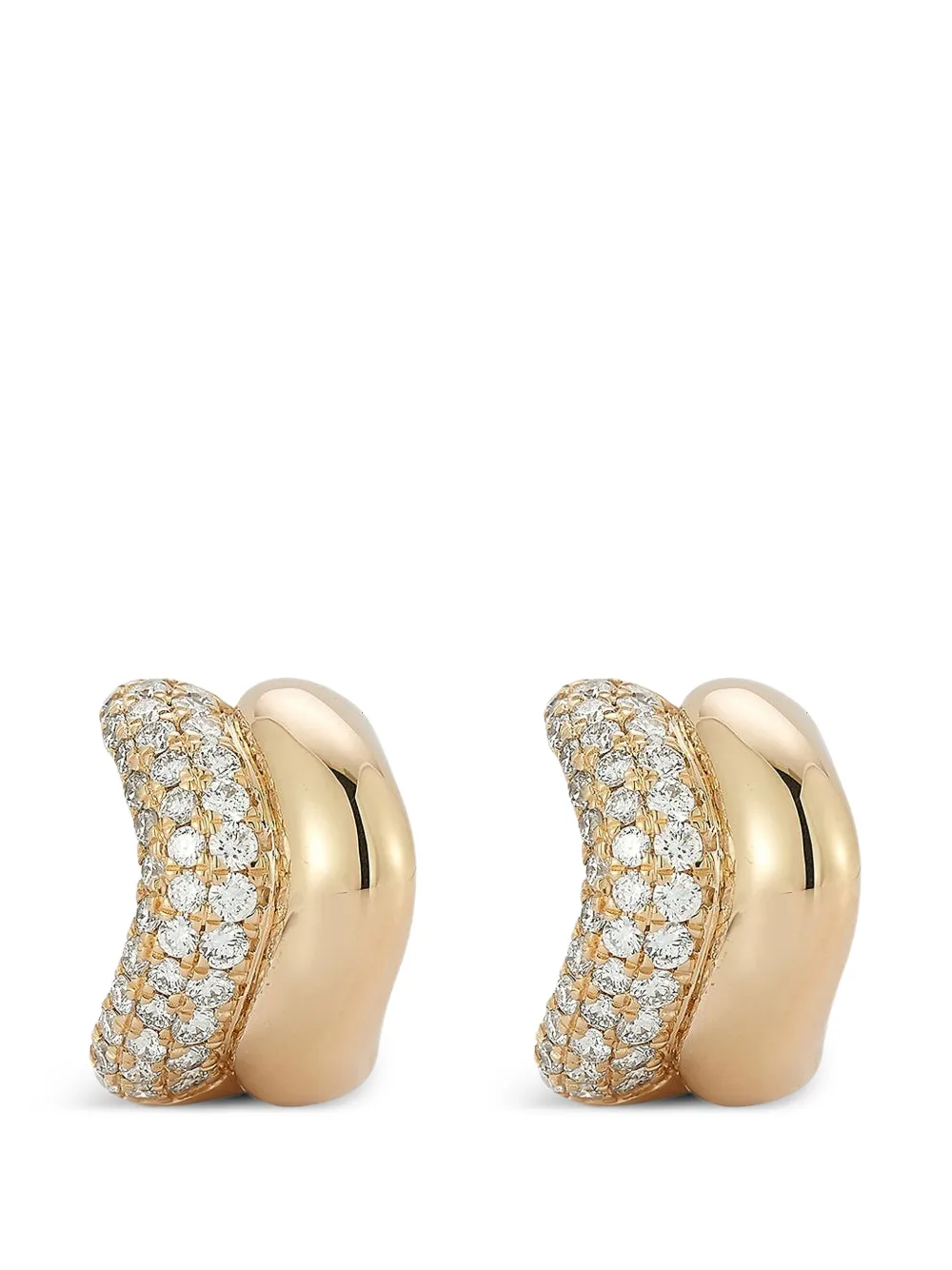 Dana Rebecca Designs Cynthia Rose diamond huggie earrings - Rosa