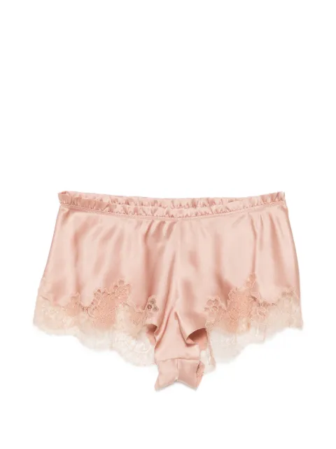 Carine Gilson lace-trim pajama shorts