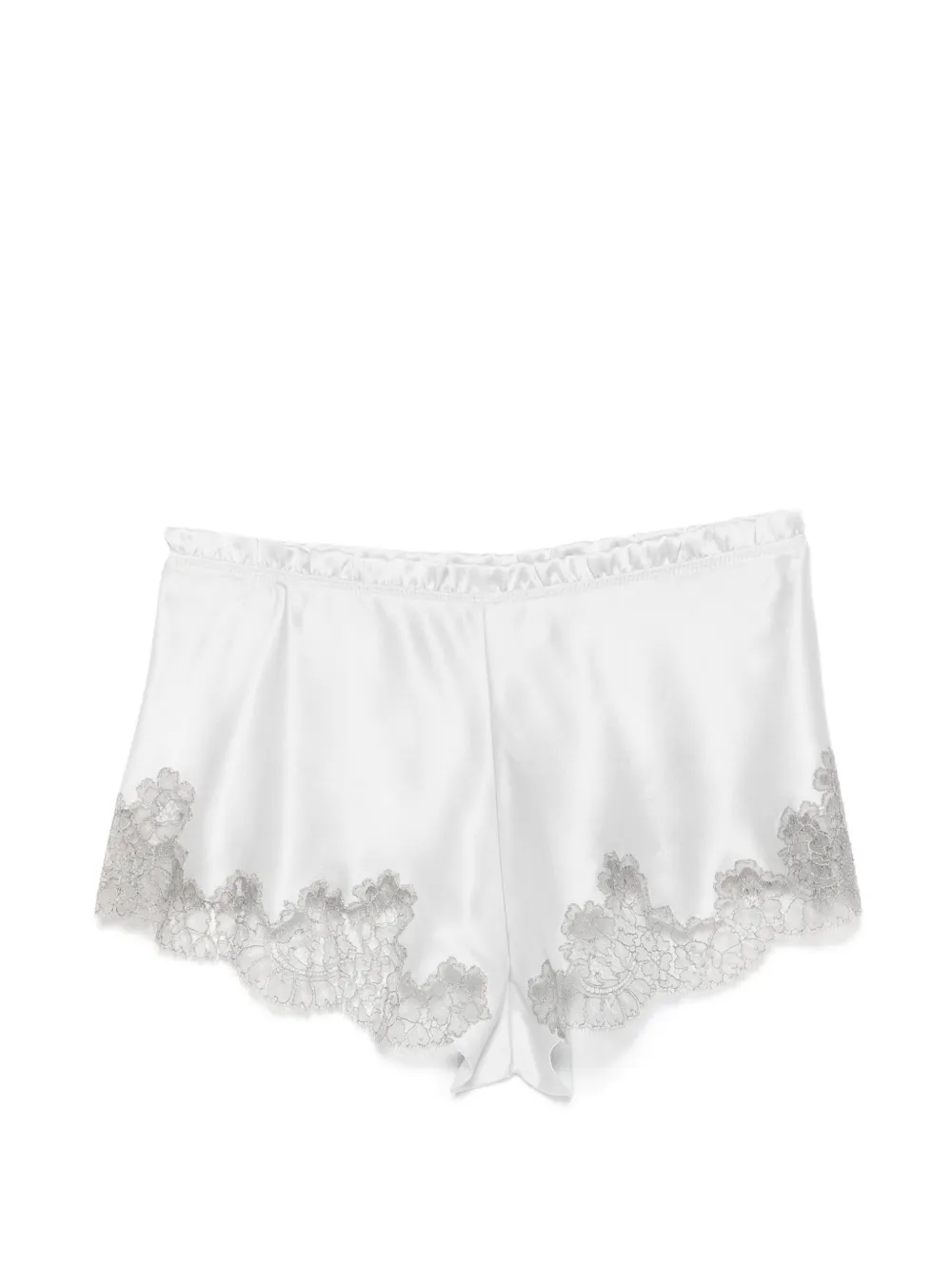 Carine Gilson Shorts met afwerking van kant Grijs