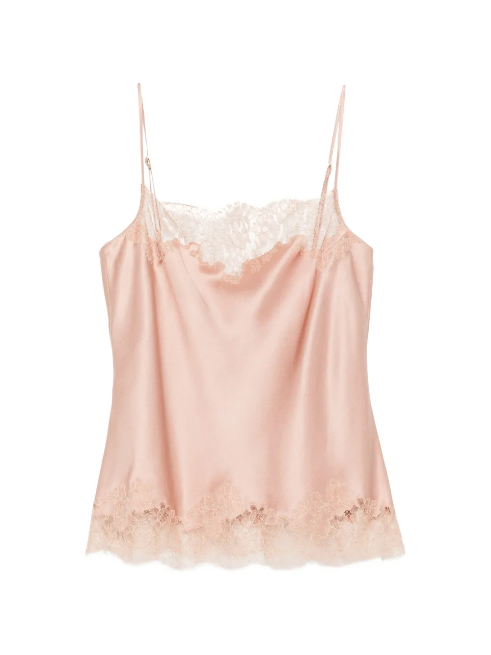 Carine Gilson Camisole-Top mit Spitzenborten - Rosa