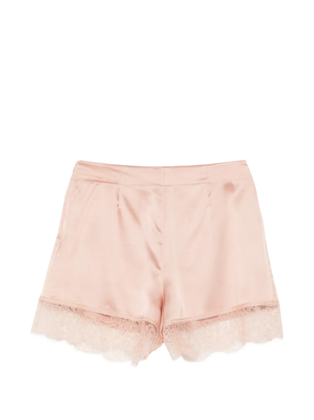 Carine Gilson Shorts met afwerking van kant Roze