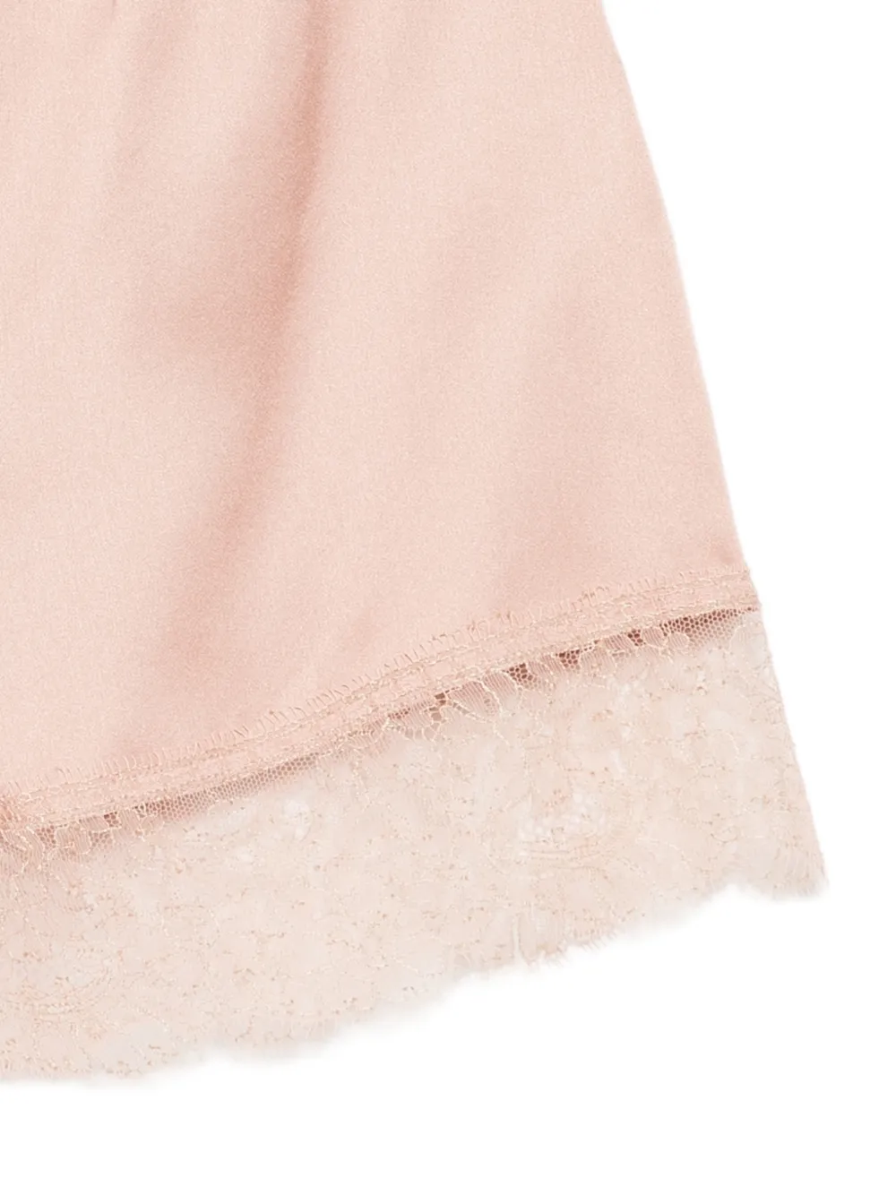 Carine Gilson Shorts met afwerking van kant Roze