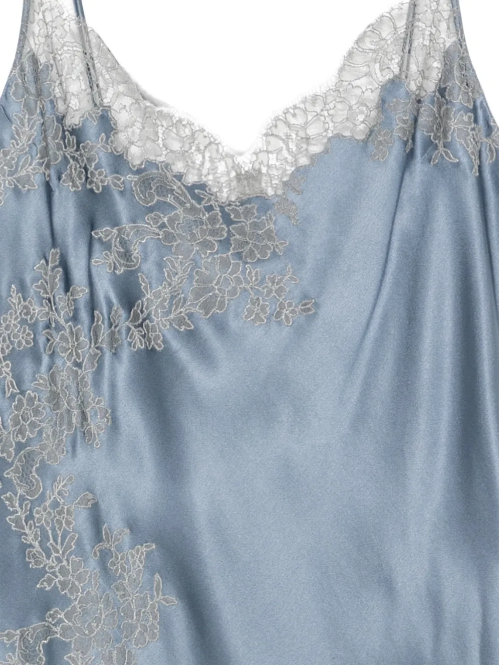 Carine Gilson Zijden jurk Blauw