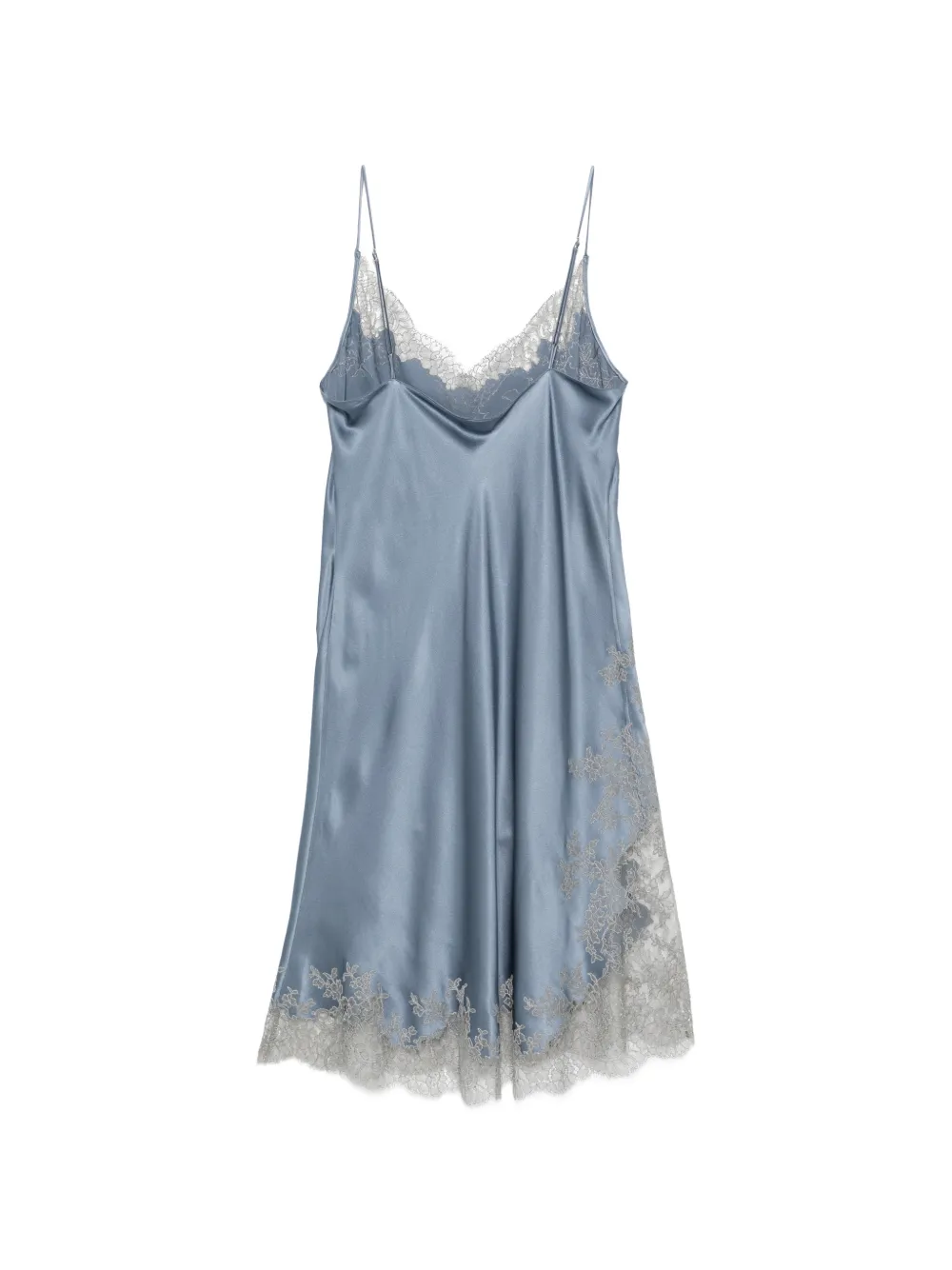 Carine Gilson Zijden jurk Blauw