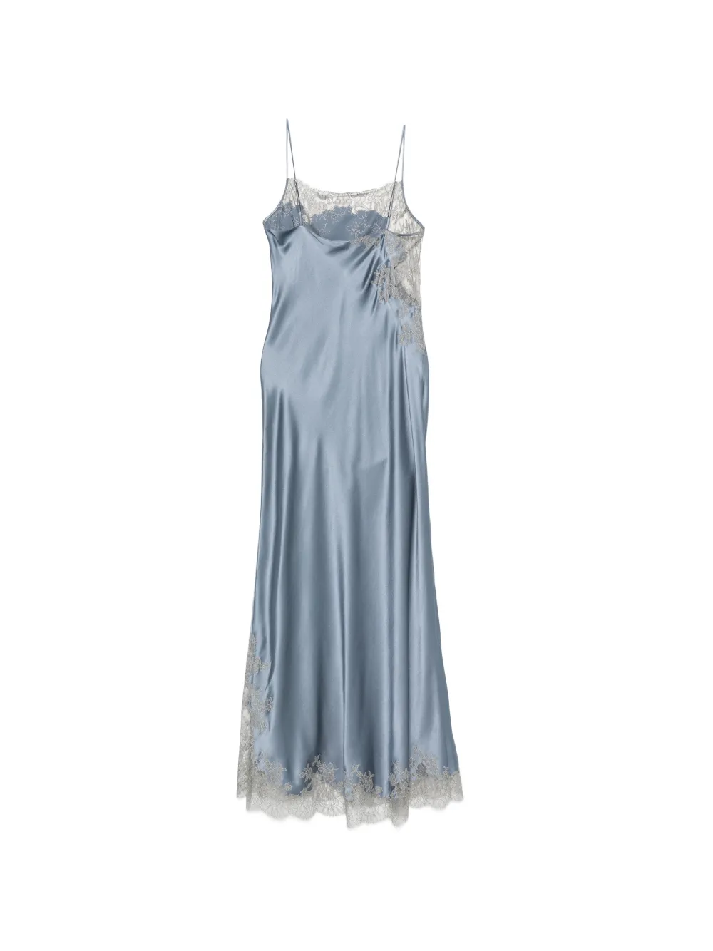 Carine Gilson Onderjurk met kant Blauw