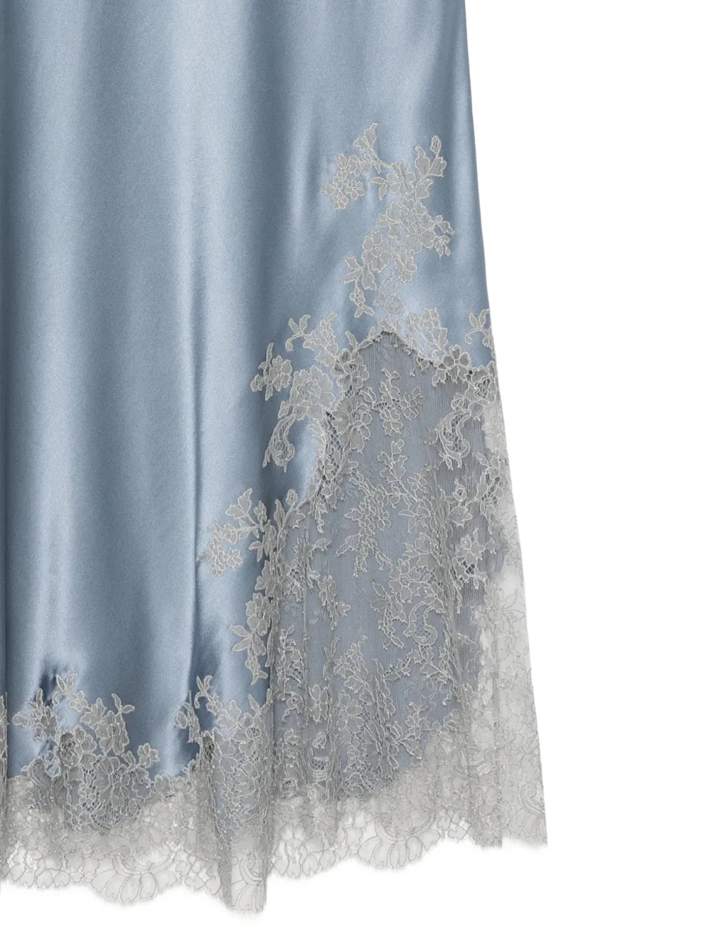 Carine Gilson Onderjurk met kant Blauw