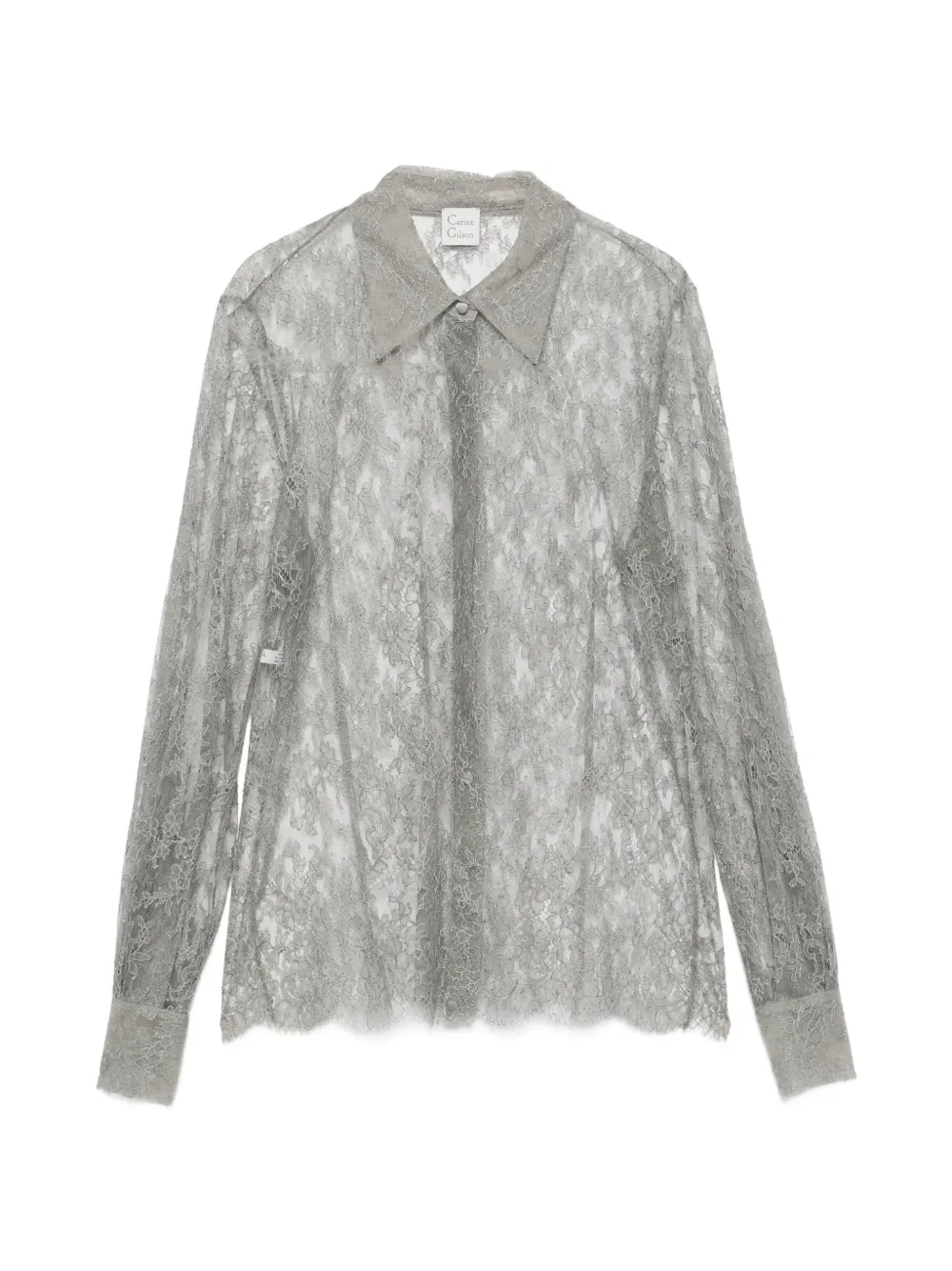 Carine Gilson lace shirt - Grey