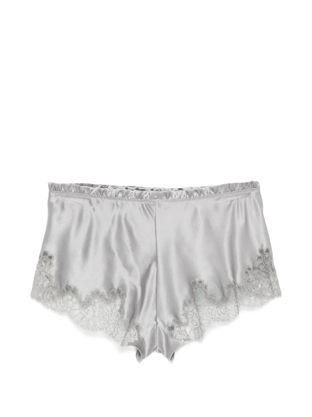 Carine Gilson Shorts met afwerking van kant Grijs