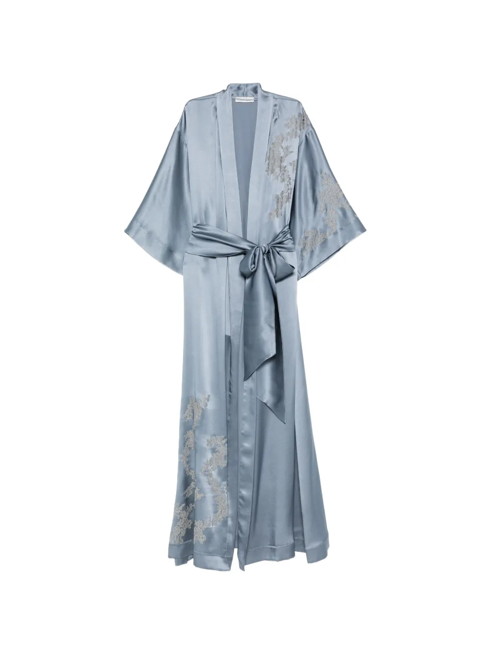Carine Gilson Vestaglia con rifinitura in pizzo - Blu