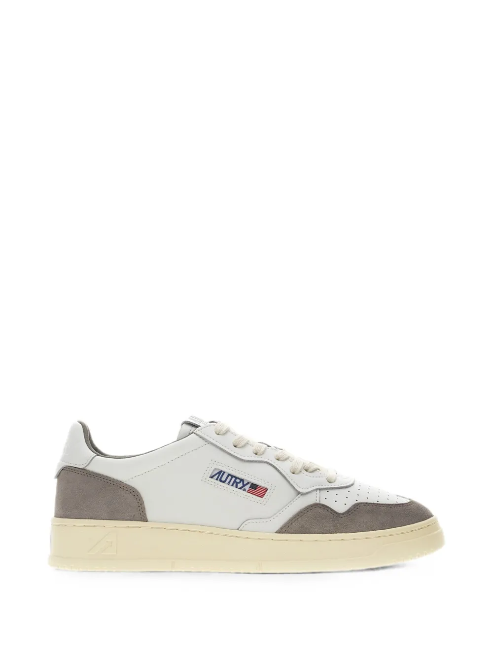 Autry Medalist perforated panelled sneakers - Bianco