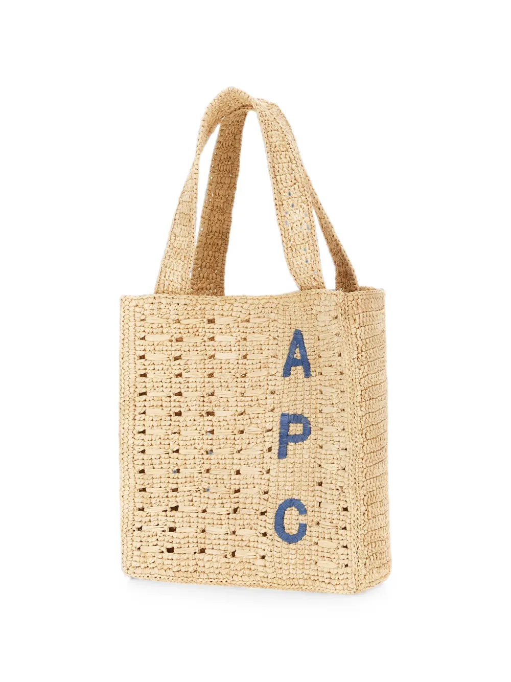 p*中様  70s patchlogo atp A.P.C. logo-embroidered Woven Tote Bag | Neutrals | FARFETCH